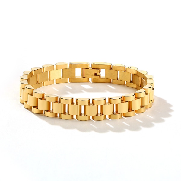 18k guldpläterade armband för kvinnor rostfritt stål kedja armband