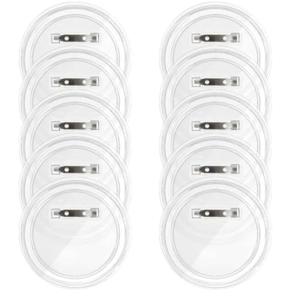 10 kpl Tyhjiä Nappeja 7,4 cm DIY-Napit Tee Omat Napit Mukautetut Napit Neuloilla Selkeä Kuva Napit