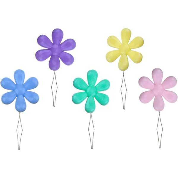 2.32x4.38cm 5 stk Broderi Nåltråder Verktøy 5 stk Plast Blomsterhode Symaskin Nåltråder for Håndsøm Korssting Håndverk Strikking Q