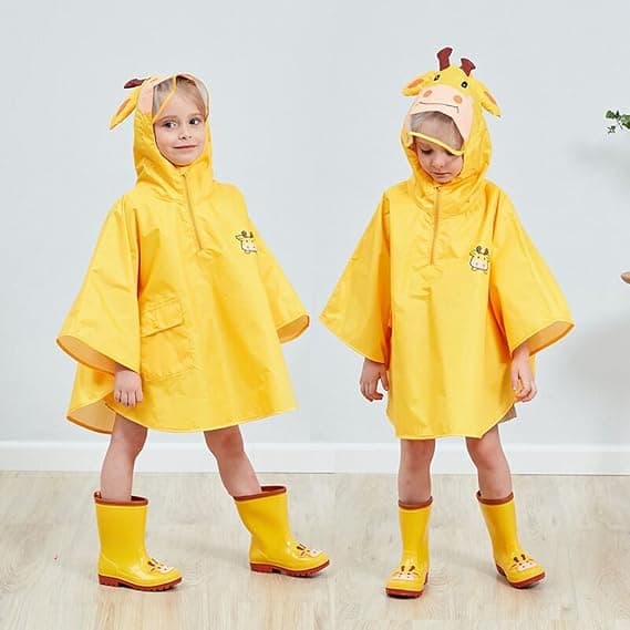 Barneponcho Regn Unisex Vann