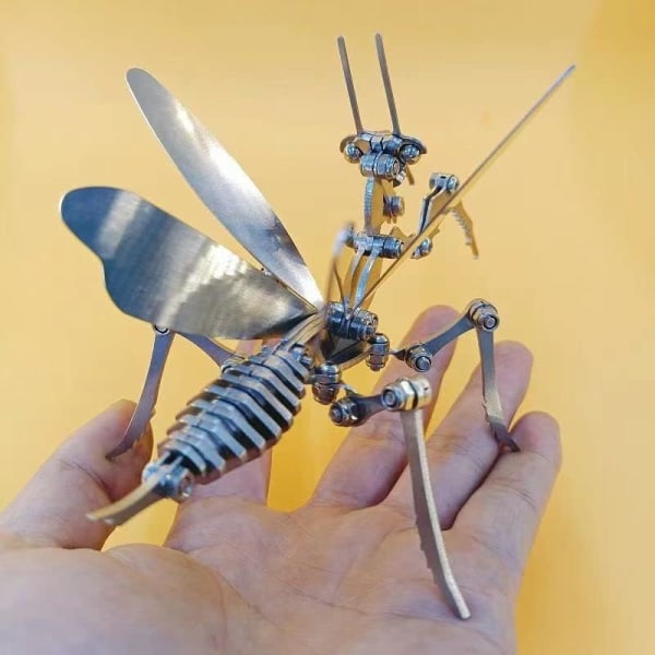 3D Metal Puslespil DIY Model Kit Kreativ Metal Ornament Mantis Met
