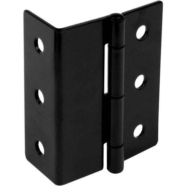 6 st 3\" Halv-Yta Bröstgångjärn, Svart Offset Gångjärn 3-Folds Retro Gångjärn för 1\" Tjock Dörrpanel, Max Last 66 lb