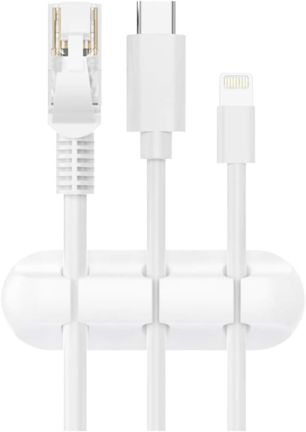 （6,4×2,1×1,3 cm）Kabelklips Skrivebordsarrangør, 3 Pak Kabelholder, Ledningsarrangør, Kabelstyring, Kabeloprydning til USB Cha