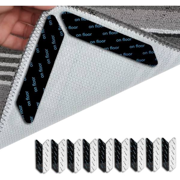 Mattklämmor 20-pack - Tvättbara, återanvändbara mattclips för laminat - Hårda trägolv - För marmor,