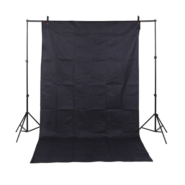 Sort Baggrund 1.6x2M Professionel Fotostudie Baggrund Matt