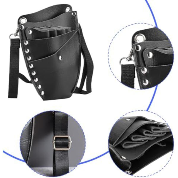 Barberväska för Stylist, Saxhållare Hårtang Saxholster Frisör Klipparväska Midja Axelrem Förvaringspåse
