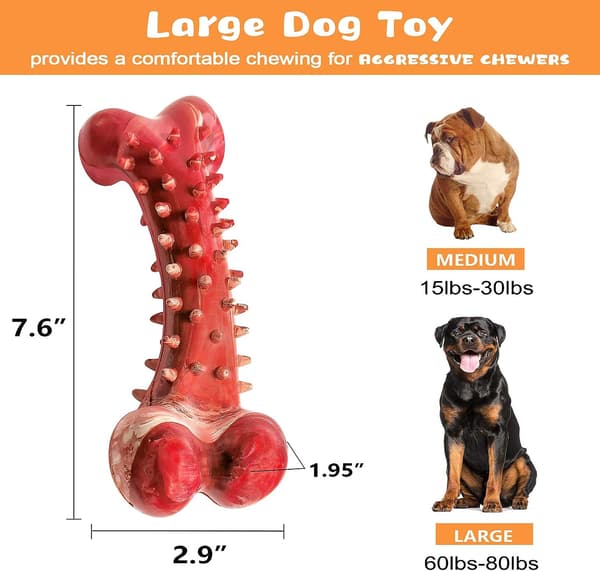 Hundeselegetøj, Tyggeben til Hunde, Tandbørste, Holdbart