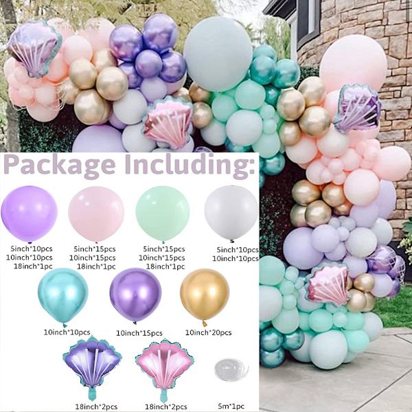Macaron ballonbue guirlande kit ballon dekoration kit ballon C
