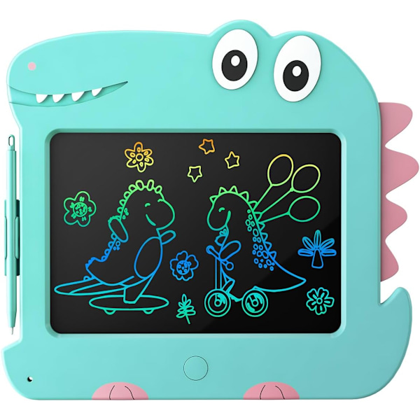 (Sininen) LCD-kirjoitustaulu, 8,5 tuuman piirtotaulu, lasten piirustuslelu, dinosaurus
