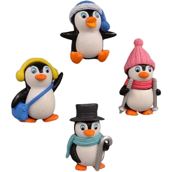 4 kpl jääkaappimagneetti tarrat pingviini PVC söpö sarjakuva jääkaappi