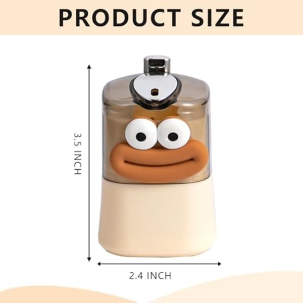 6x6x9cm Søt automatisk opp-popp tannpirkerholder dispenser, Pop-up automatisk søt pølsemunn dekorasjon Nyhet Tannpirker