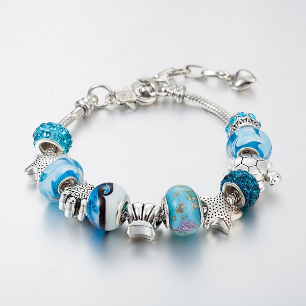 Charm Armbånd til Kvinder Piger Perle Rhinestone Charms Justerbar