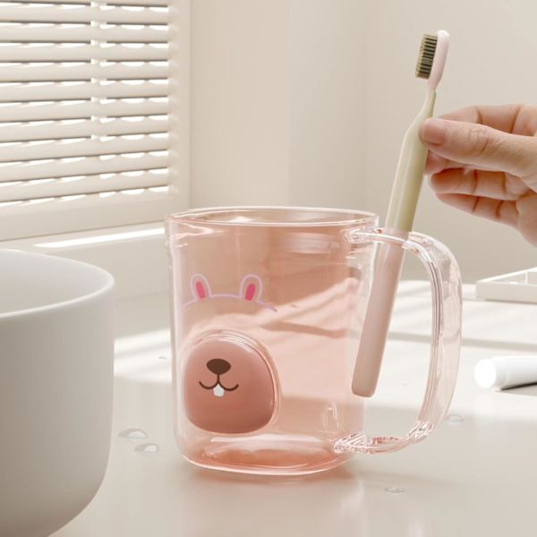 Tandborstmugg Tumbler Oslåelig Tandborsthållare för Hembadrum