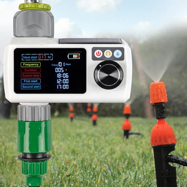 Automatisk Solar Vandtimer IP68 Vandtæt Vandingssystem Programmerbar Havevandtimer Slangehane Timer Controller