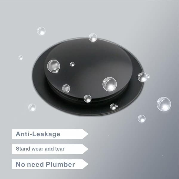 Badekarplugg, Badekarstopper, 70 mm, Avløpsplugg for baderomsvask, Pop-up erstatningsplugg for ethvert standard badekar