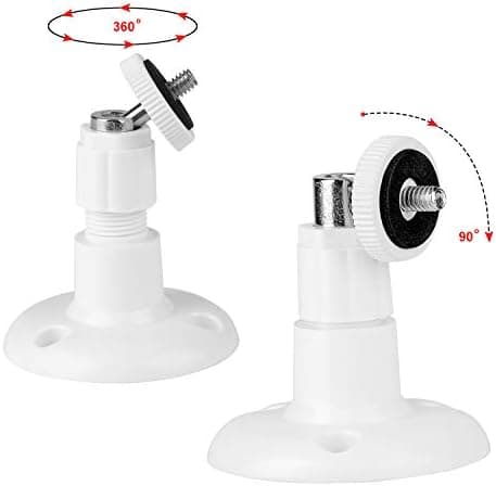 68x95mm 2-pack Väggfäste för Inomhus/Utomhus Säkerhetskamera, Justerbart Takfäste för