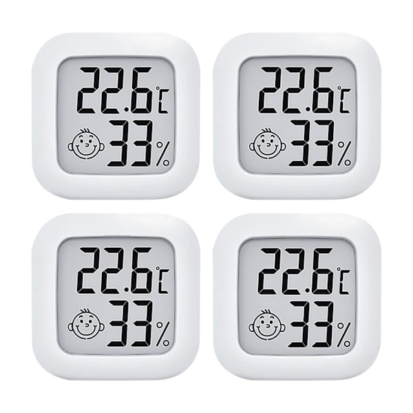 stk Indendørs Termometer Hygrometer, Mini Høj Præcision Digitalt Hjem Termometer, Temperatur Monitor og Fugtighedsmåler Komfortniveauindikator til Hjemmet