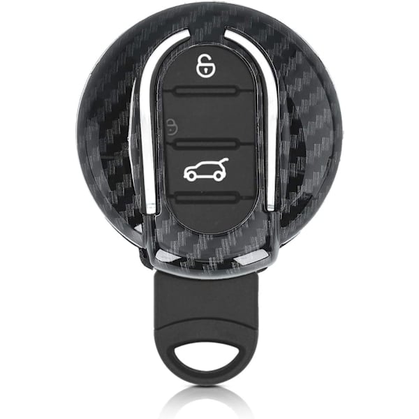 Bilnøkkeltilbehør Kompatibelt med Mini Smart Key 3-knappers - Svart