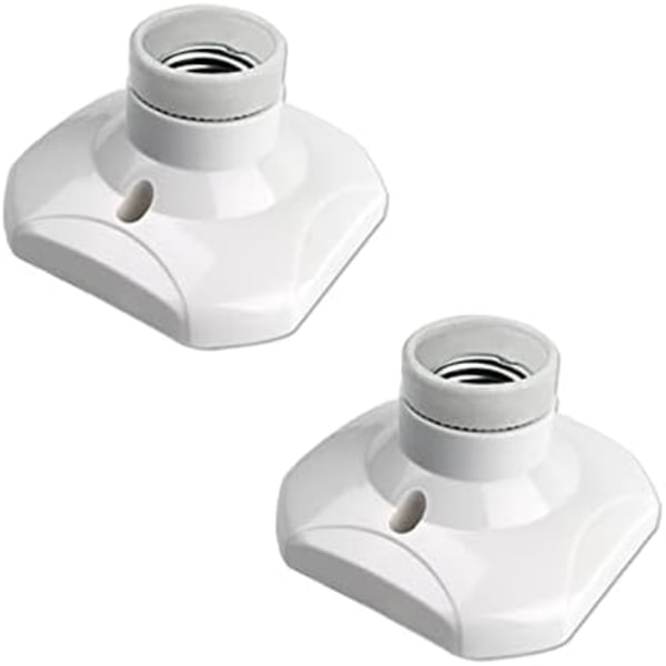 90x55mm E27 Skruvtaklampauttag för inomhusvägglampa, AC 220V, E27 LED-lamphållare, Plastbas E27-uttag för G