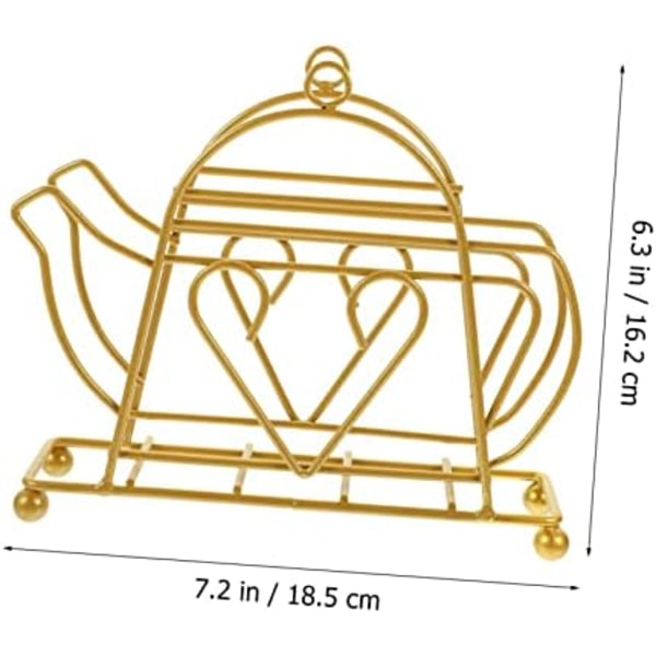Kande Serviet Holder Støbejern Serviet Organizer Guld Papirhåndklædeholder Bord Serviet Stativ Bryllup Serviet Holder Moderne