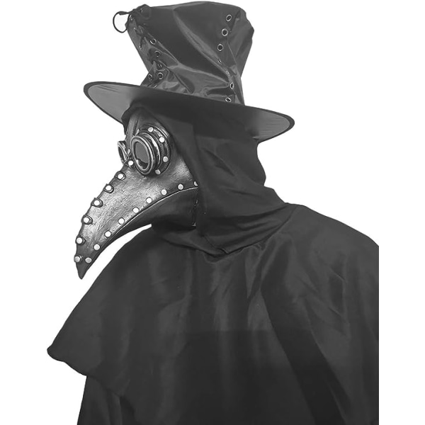 Halloween-mask, Stegosaurus Plague Doctor Bird Mask Lång näbb Cosplay Steampunk Halloween-kostym