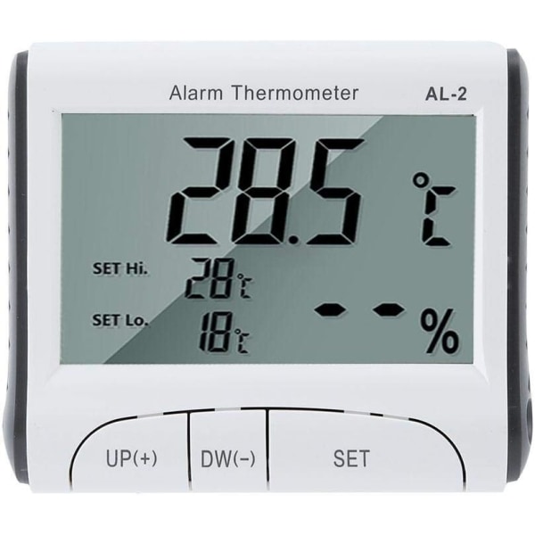 Thermometer - Digital Alarm Thermometer Hygrometer Household Electronic Display High Low