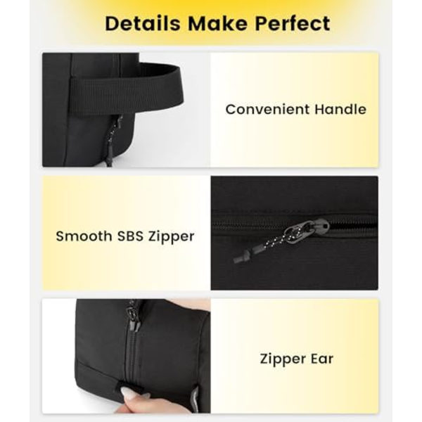 Reisetoalettsak for menn - Stor toalettsak Vannresistent Hengende Dopp Kit Reiseveske for toalettsaker