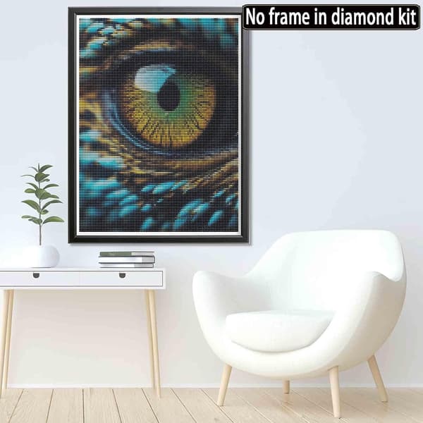 5d diamantmaleri farverige øjne (30x40cm) 4