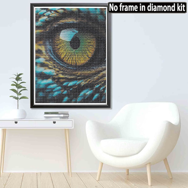 5d diamantmålning färgglada ögon (30x40cm) 4