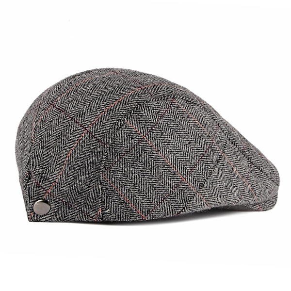 Herre Nyhetsgutt Caps Klassisk Sildeben Tweed Ull Blanding Flat