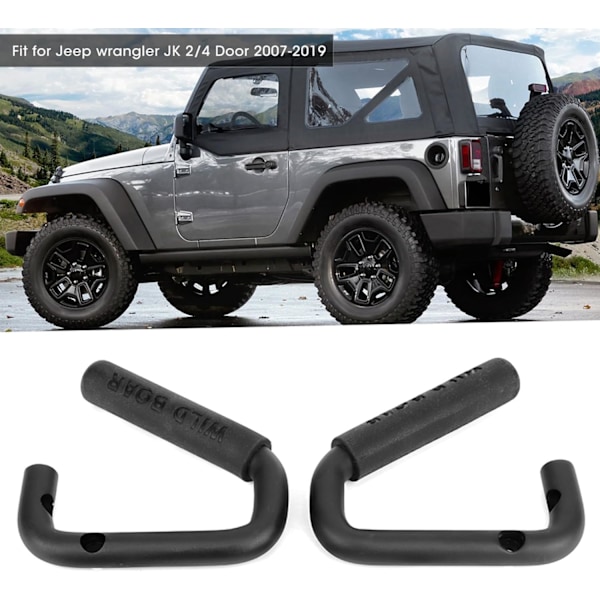Tbest Bilgrep, Aluminiumslegering Bilforan Grip Håndtak Tilbehør Passer Utskifting for Wrangler JK 2/4 Dører 2007-2019