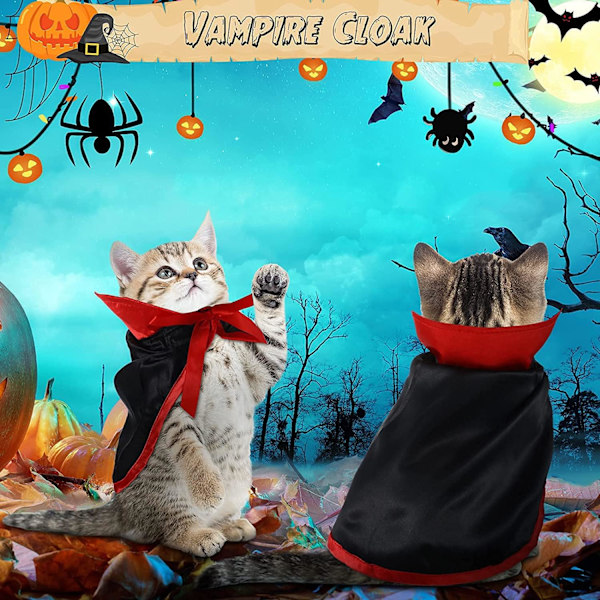 Kæledyr Kattekostume, Kæledyr Halloween Kostume, Katte- og Hundekostume til Halloween