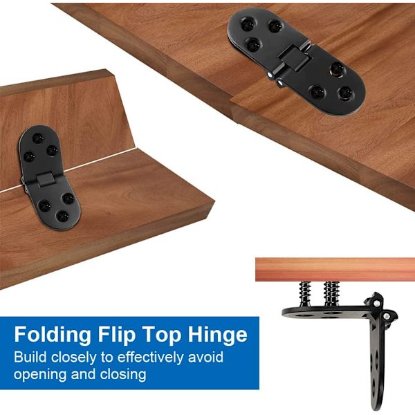 4 stk. flade folde dørhængsler folde dørhængsler folde flip hængsler