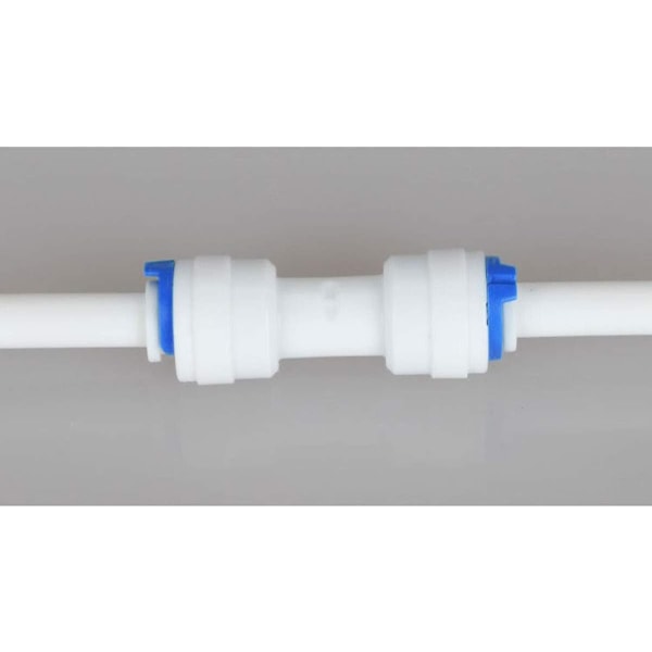 5-pack Vatten System Equal Straight 1/4\" Plast Snabbkoppling Rörkoppling Omvänd Osmos Koppling