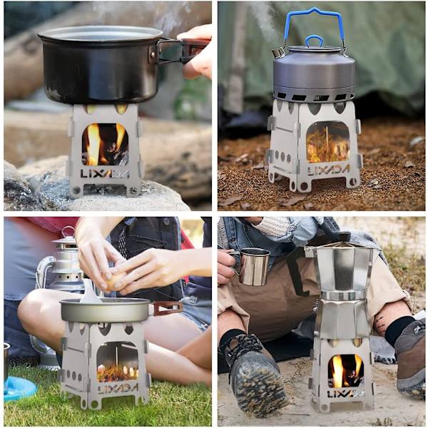 （A）Utomhus Campingspis i Titan, Ultralätt, Bärbar, Fällbar