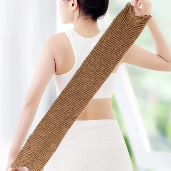 Bade tilbehør til blid hudmassage, naturlig scrub, ideel til kvinder og mænds badeværelser