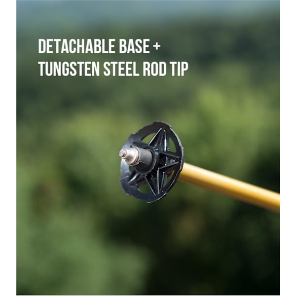 Aluminiumlegering Sammenklappelige Trekking Stave Ultralette Stødsikre 3 Node Vandrestave, Vandrestave med