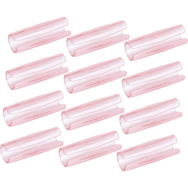 5.8x1.6cm 12 Stycken Lakanhållare Lakanclips Täckeclips Täckeöverdrag Fixer Halkfria Clips Täckeöverdrag Clips Quilt Clips Abs Rosa