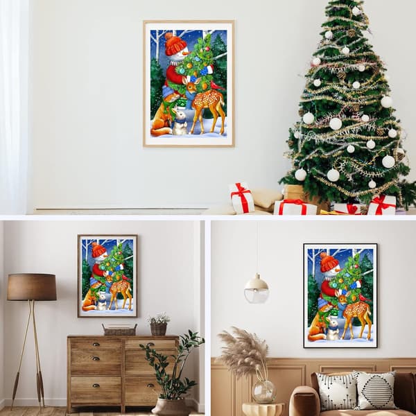 5D dekoration til stuen med diamantmaleri (30*40cm) 71