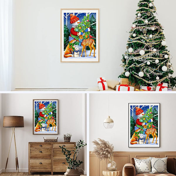 5D Diamantmaleri 30x40cm Juledekoration 72