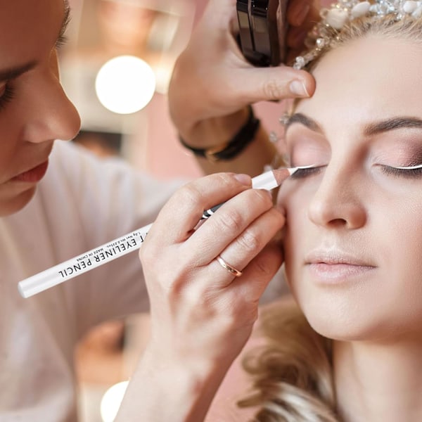 12 stk. hvit eyeliner-blyant - hvit øyepenn for bruk som øye