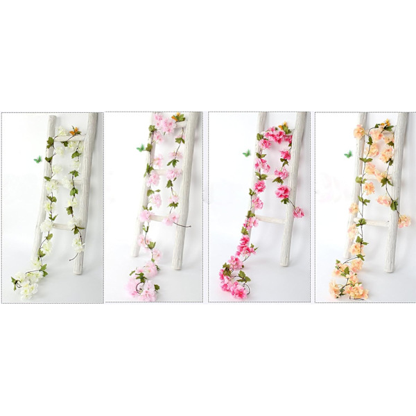 2 kappaletta x 1,8 cm - Samppanja keinotekoinen kirsikankukka