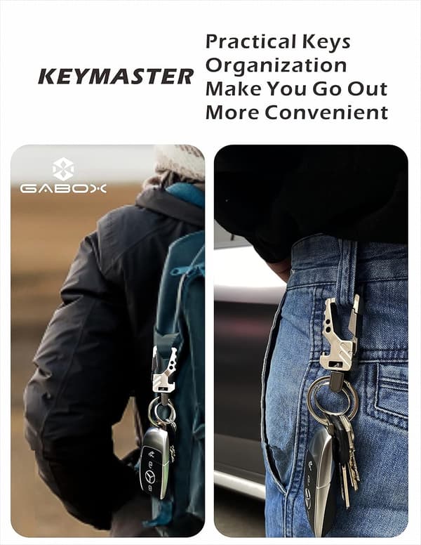 2 kpl Avaimenperä EDC Avaimenperä Pullonavaaja Auton Avaimenperä Taktinen Karabiner Avaimenperät Klipsillä