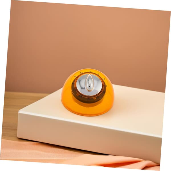 Orange mekanisk timer Rund timer Ur madlavningstimer Manuel timer lydløs timer Manuel køkkentimer Tomattimer Plastik