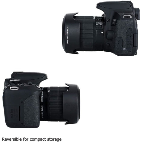 Objektivhætten og UV-filter til Canon EF-S 18-55mm f/3.5-5.6 IS STM