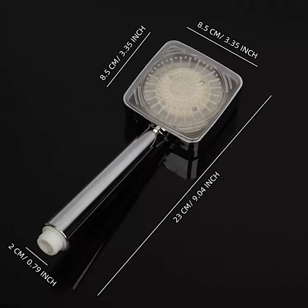 LED-dusjhode, opplyst dusjhode, LED-hånddusj med 7 skiftende farger, dusjhode, LED S