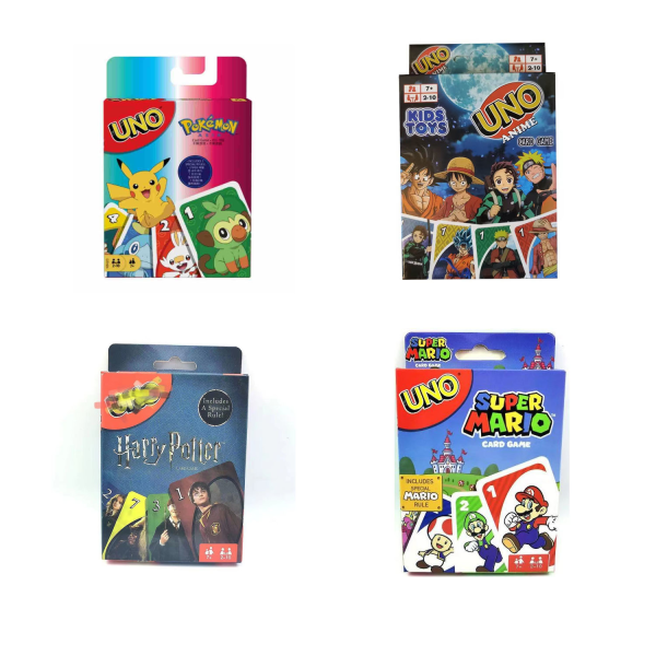 （4 typer）UNO Super Mario-kortspel, lämpligt för 2-10 spelare Sup