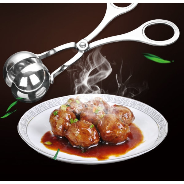 2 stk. Kødboller Klip, Rustfrit Stål Non-Stick Kødboller Maker, Mea