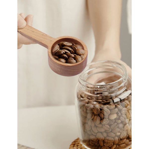 (Bok) Kaffeskopa, Träsked, Graderad Mätningsskopa