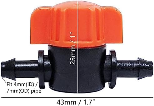 40 stk. Havevandingsventiler til Dripperige Systemer - til Dripperige Systemer 4/7 Dobbelt Pig Mini V
